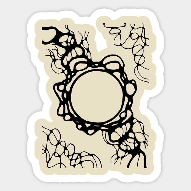 Synaptic Serenade Sticker by Artist EVT